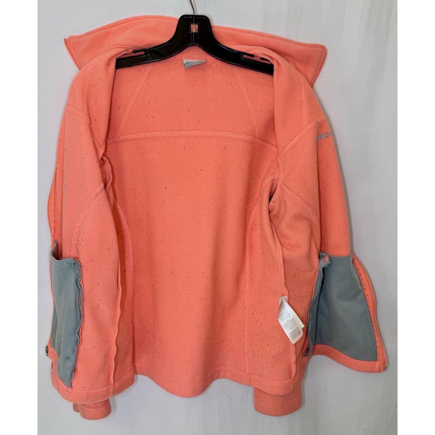 Columbia Jacket, Women's Size Large, Pink, Full Zip, Pocket on arm