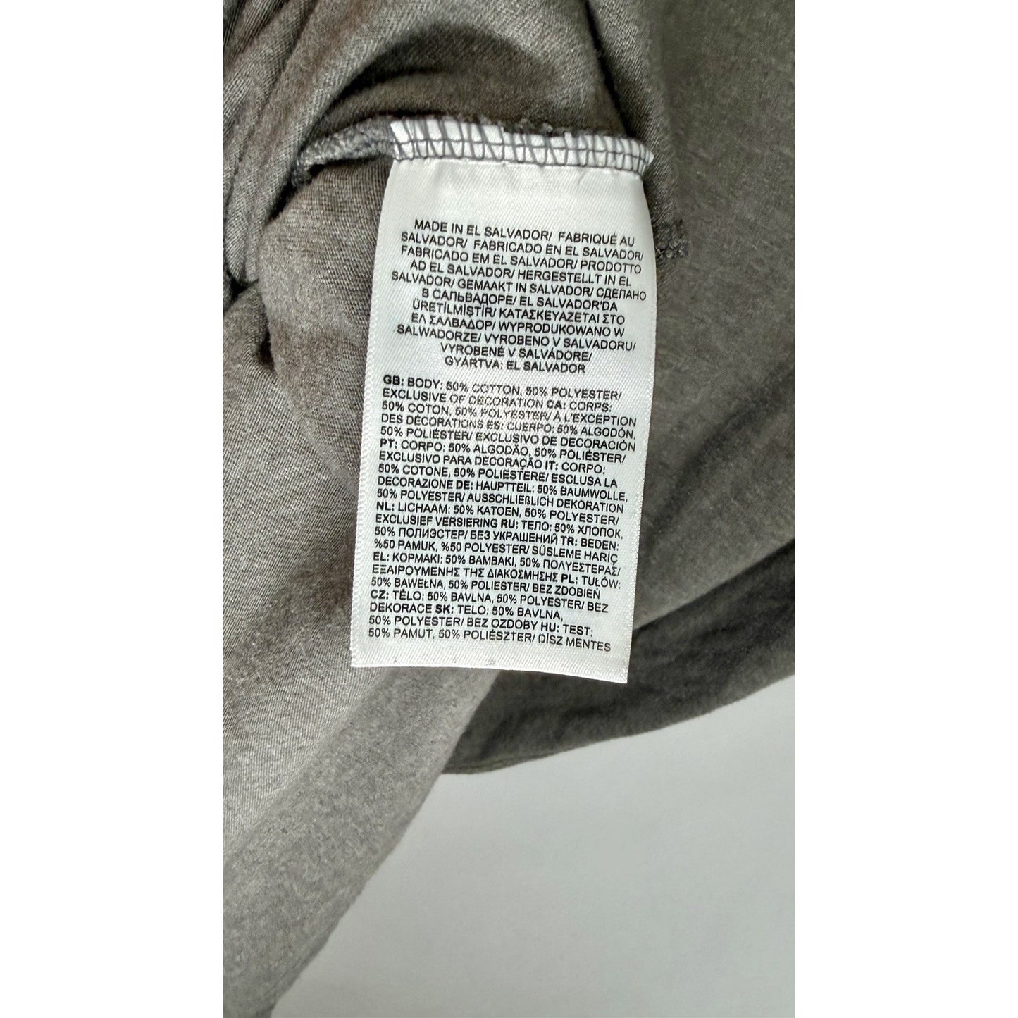 The North Face Shirt Men’s Size Large Gray Slim Fit Crew Neck Cotton Blend