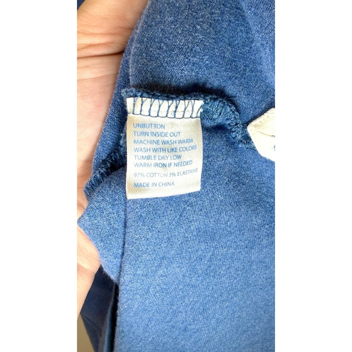 Southern Tide The Skipjack Long Sleeve Men’s Blue Polo Size Large 40