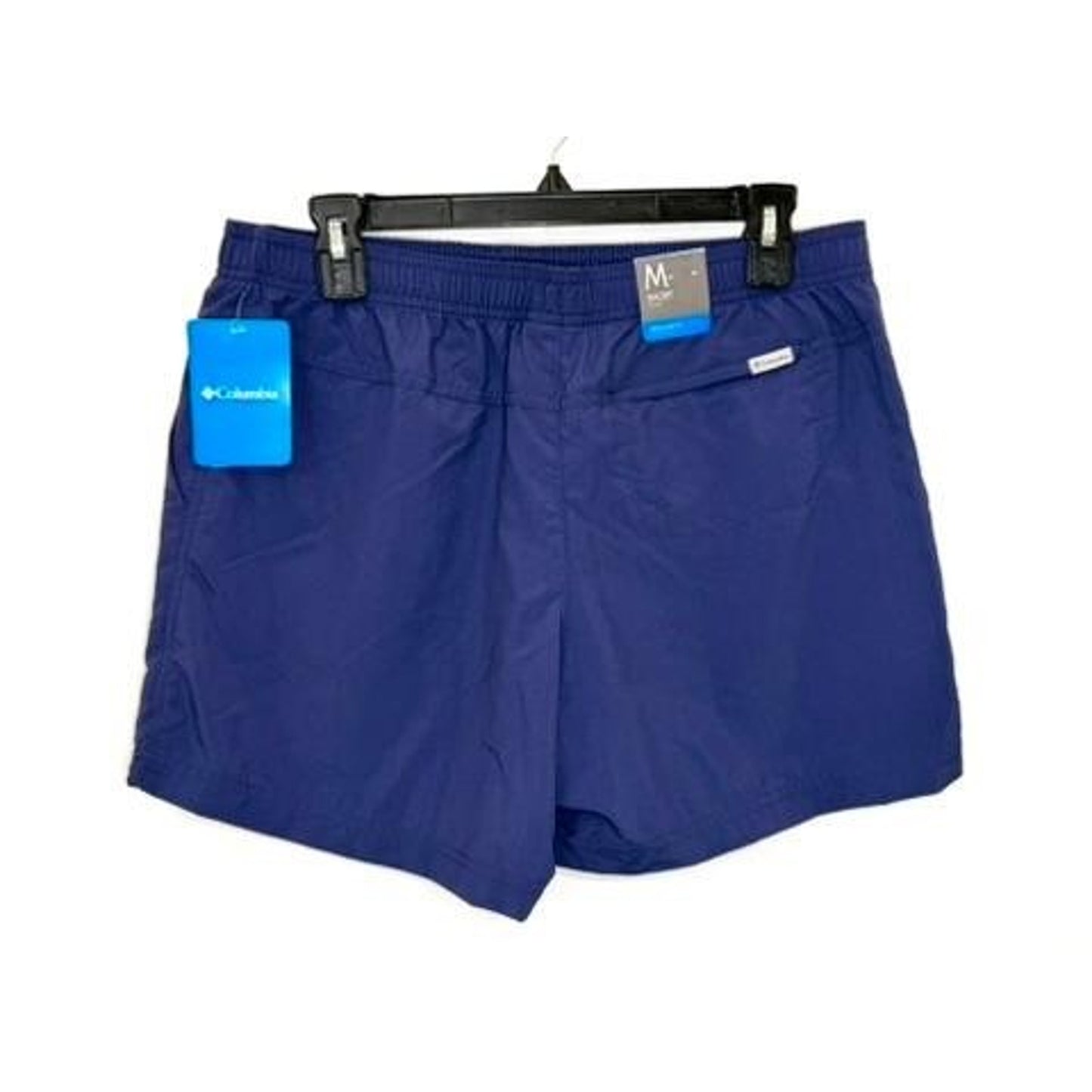 Columbia Sandy River Shorts Womens Medium Blue Nylon Athletic Hiking Outdoor New