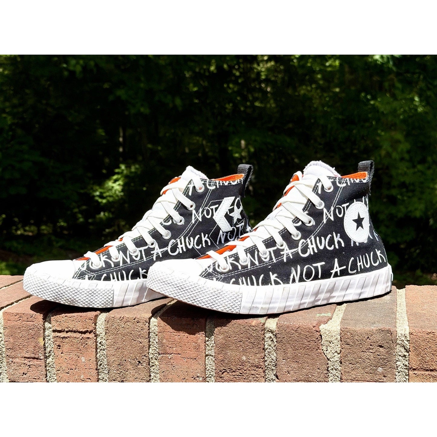 Converse UNT1TL3D Hi High Top NOT A CHUCK Black Orange Men’s Size 11 166502C