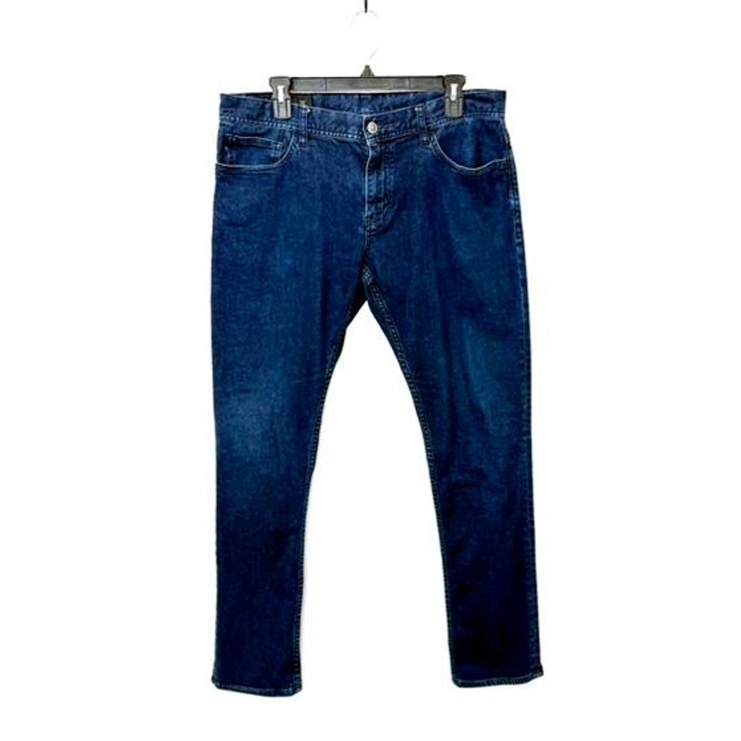 Armani Exchange Mens Jeans Size 36 Skinny Fit Dark Wash Blue Denim Stretch