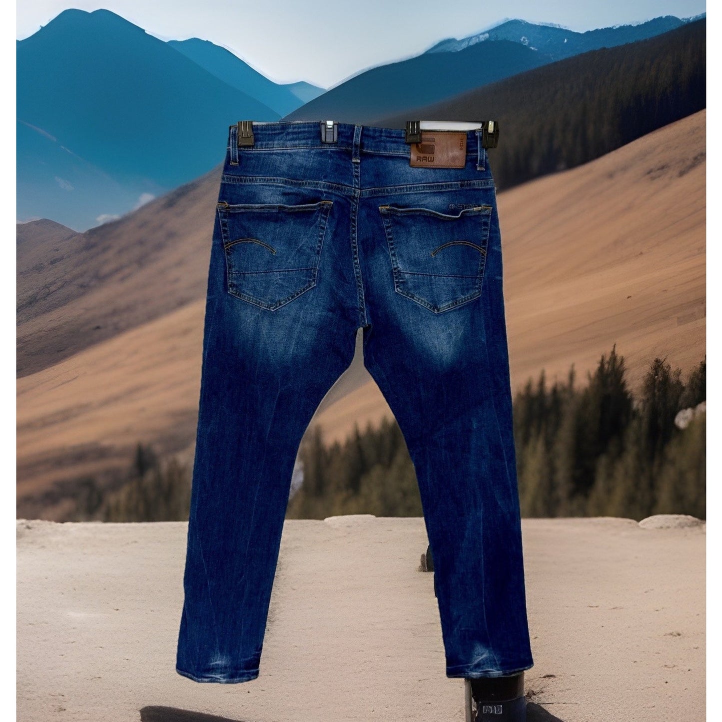 G-STAR RAW Men’s 3301 Straight Tapered / Slim/Skinny Jeans Size W34 L30 (34x30)