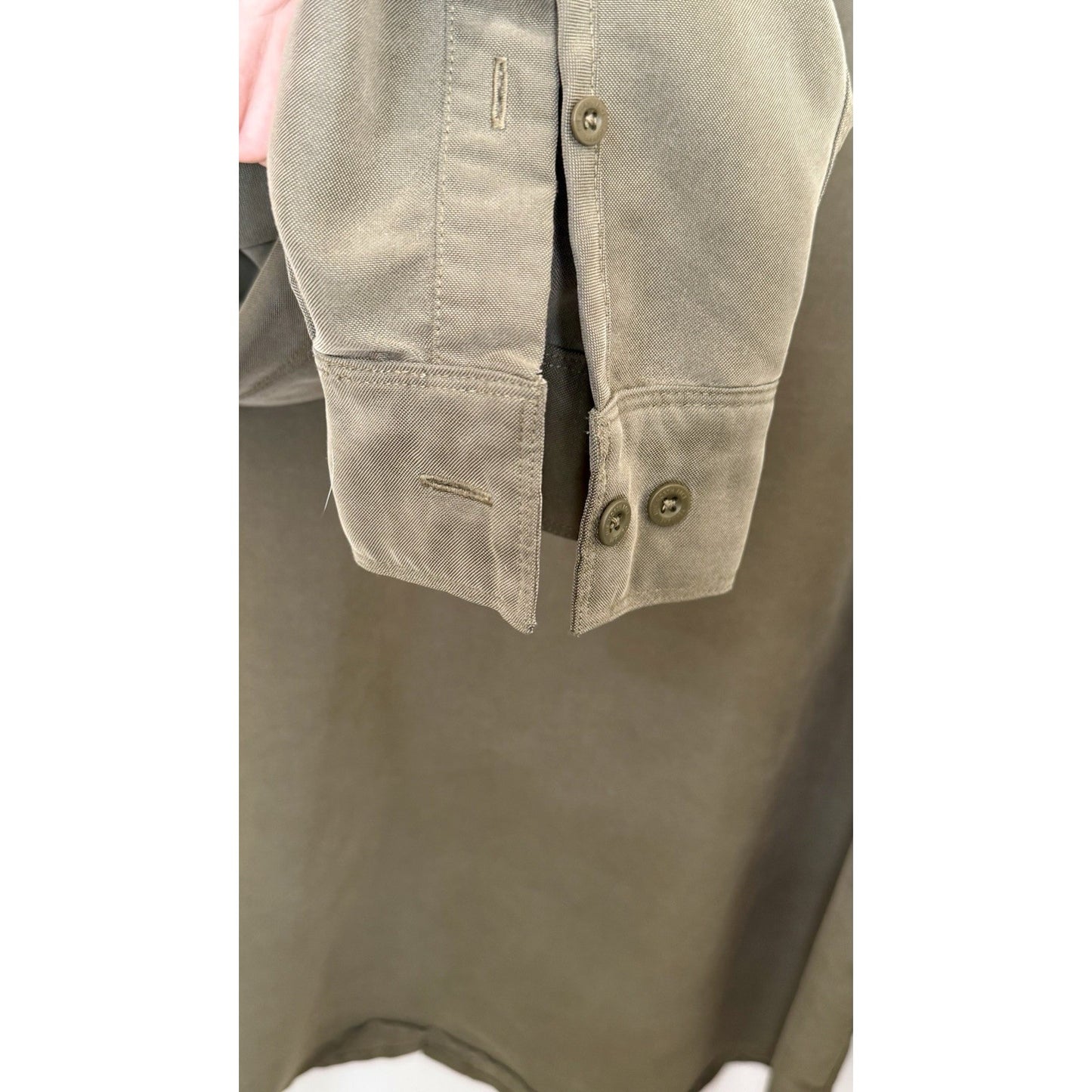 The North Face Shirt Men’s XL Green Button Down Roll Tab Long Sleeve