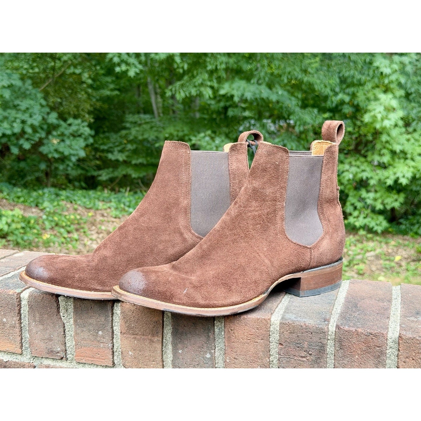 Cody James Black 1978 Franklin Chelsea Boots Mocha Suede Men 12D NWT $245 Retail