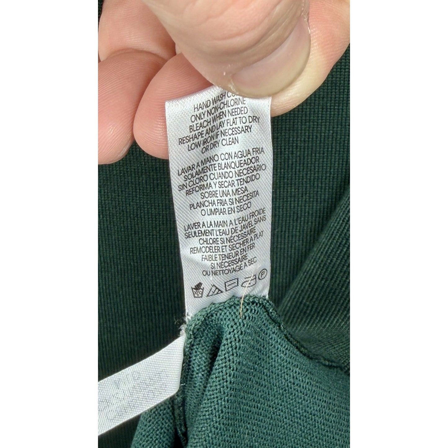Calvin Klein Womens Turtleneck Dark Green Sweater Long sleeve M Gold Buttons