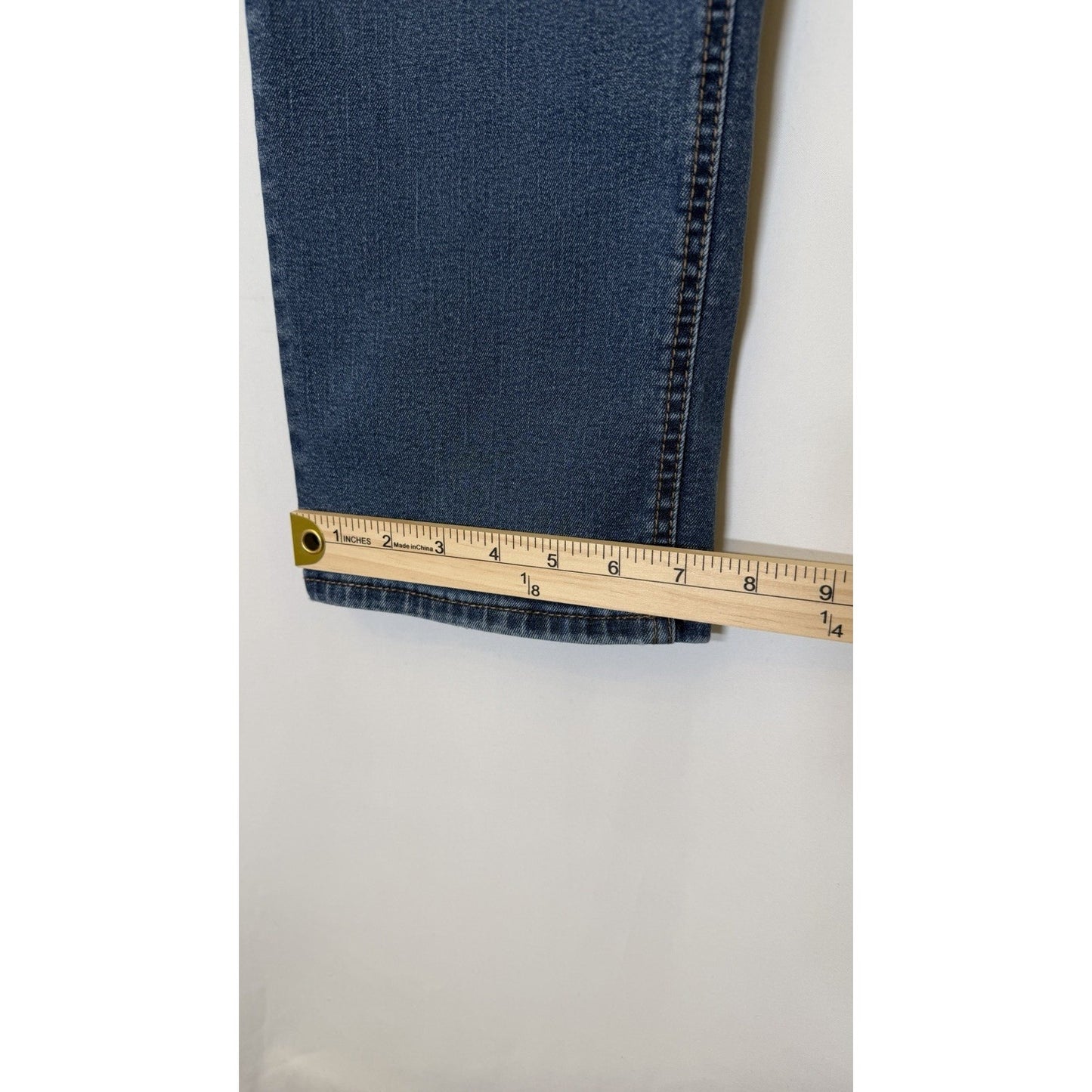 UB Tech Jeans Mens Travel Explore Discover Straight Stretch Denim Blue 38x32