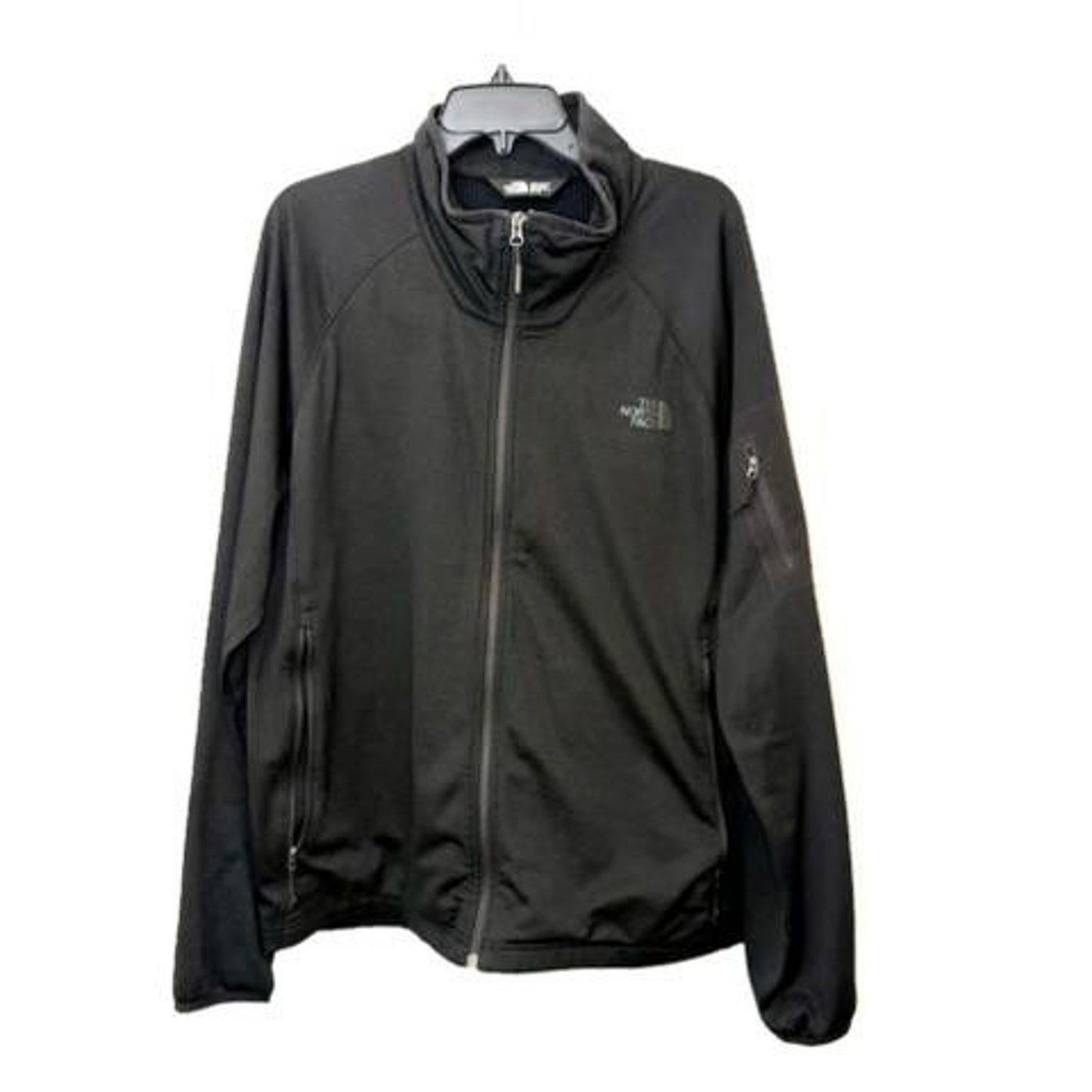 The North Face Mens XL Black Full Zip Grid Fleece Jacket NF0A2VE1