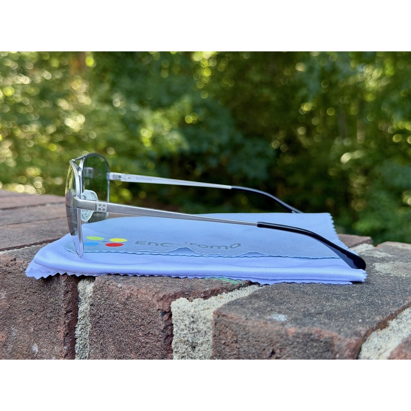 EnChroma Cx1 Indoor Color Blind Glasses Aviator Silver Frame Metal Cx1.00281