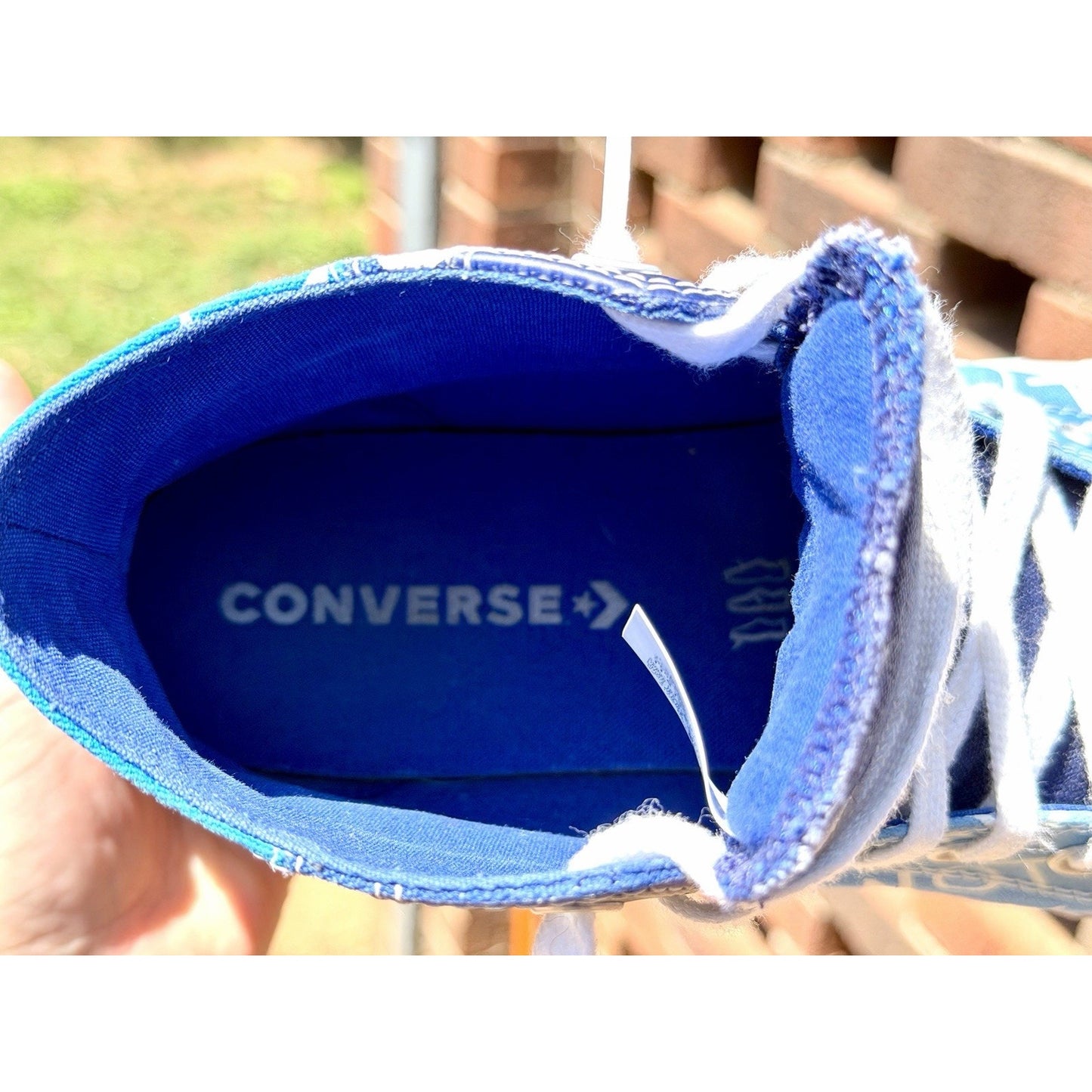 Converse UNT1TL3D Hi "Not A Chuck" University Blue Patchwork Men's Size 11.5