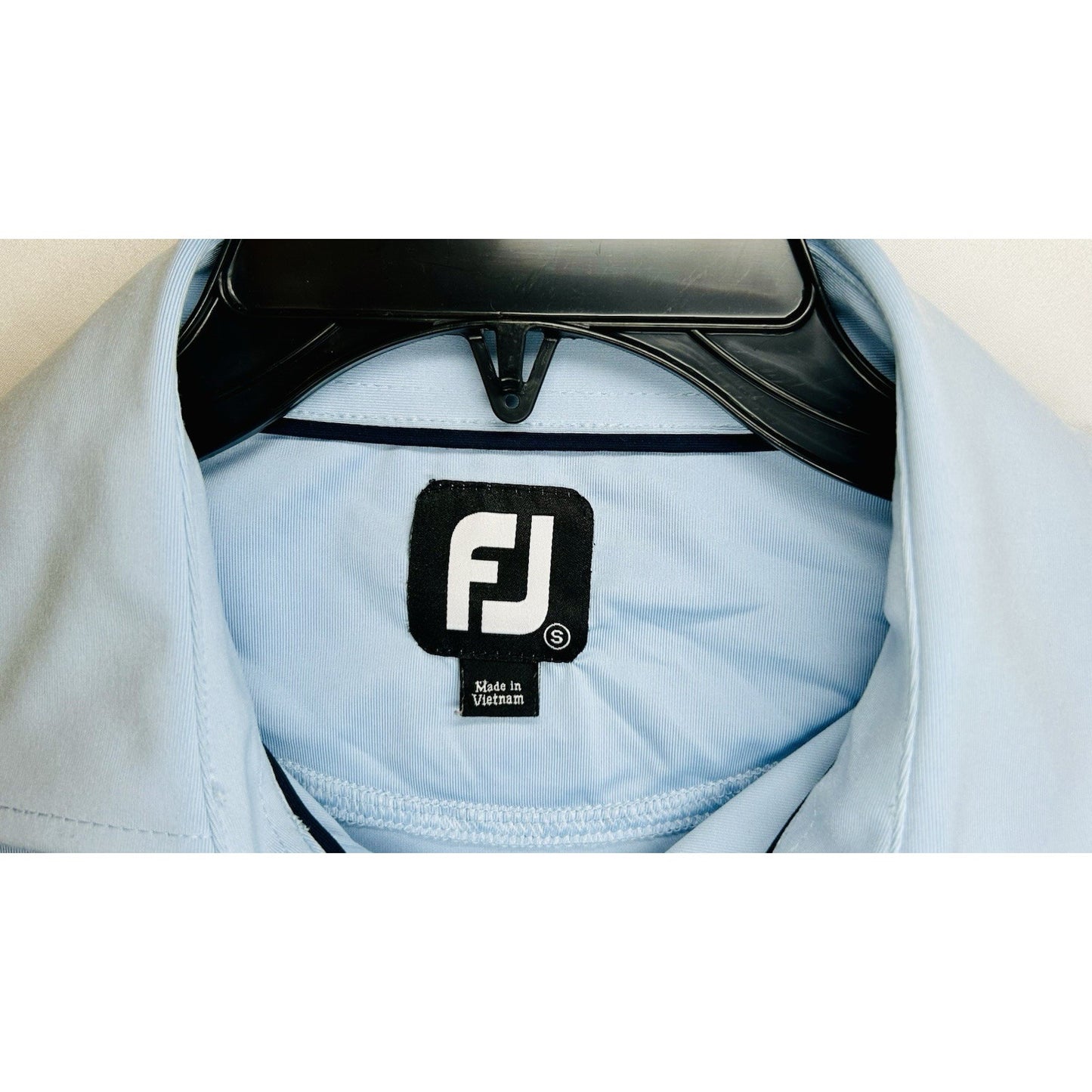 FJ Footjoy Men’s Light Blue Performance Golf Polo / 1984 Edition / Size Small