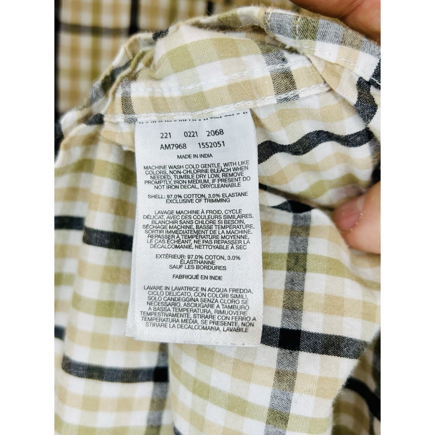 Columbia Plaid Button Up Shirt Long Sleeve Outdoor Casual Yellow White Medium