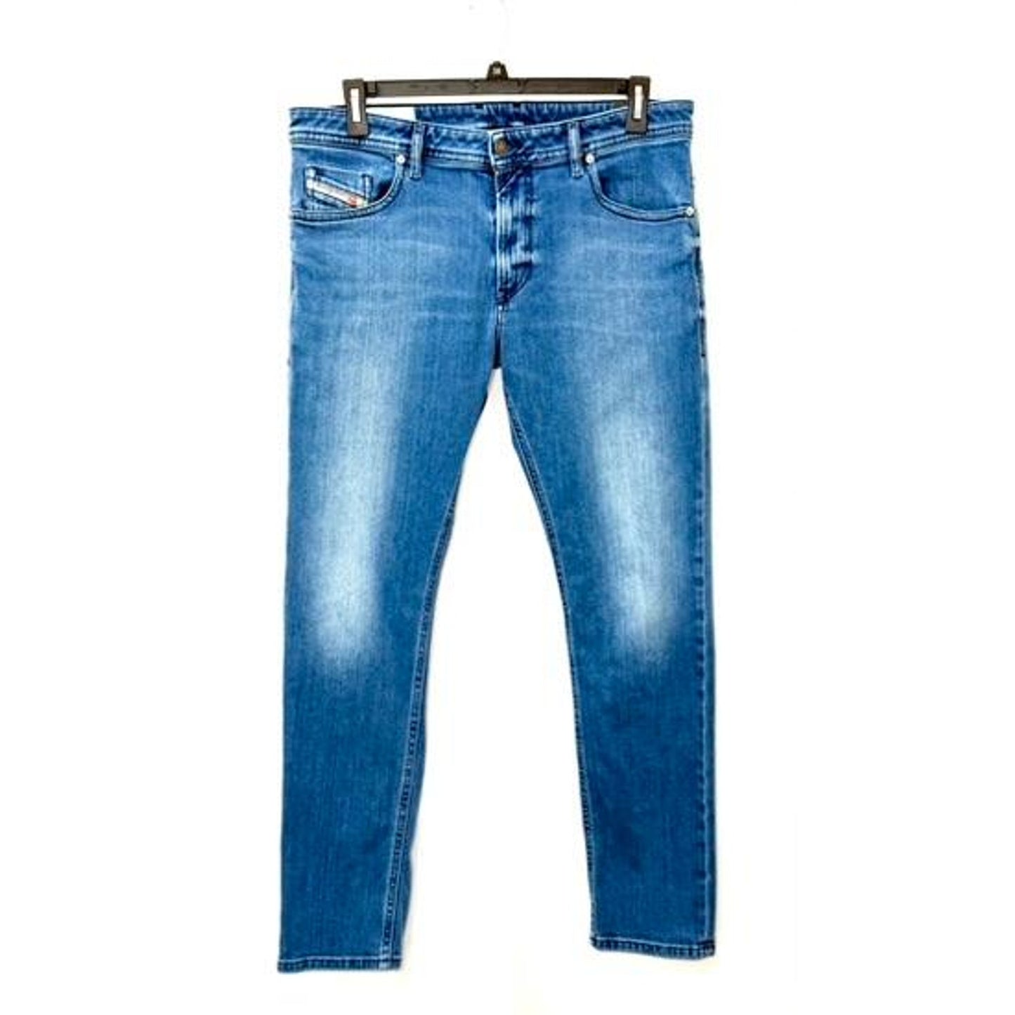 Diesel Thommer Slim Jeans Mens 36x32 Blue Stretch Denim Medium Wash