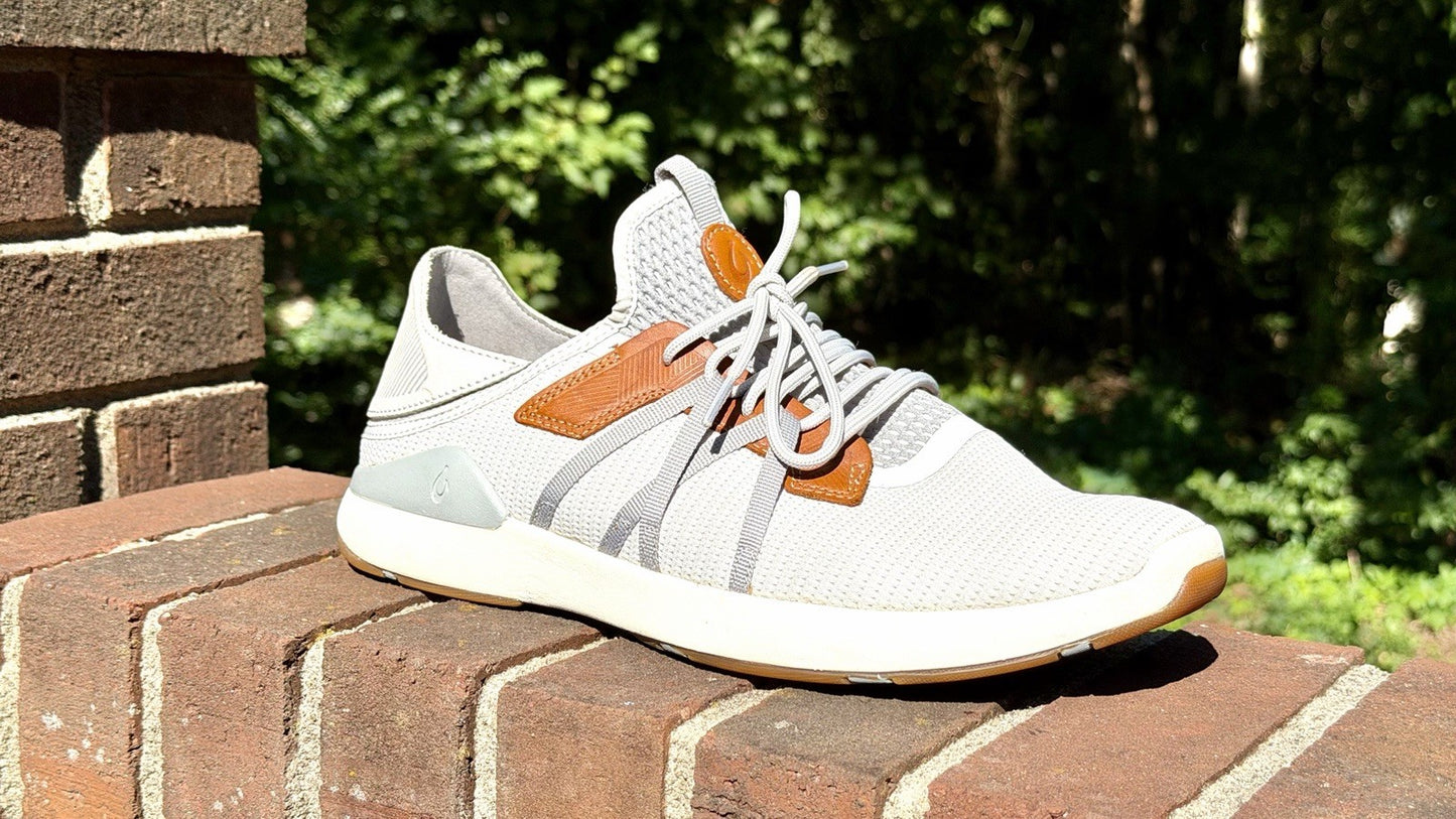 Olukai Mio Li Convertible Mesh Sneaker - Mist Grey/Poi - Men’s 12 - Retail $130