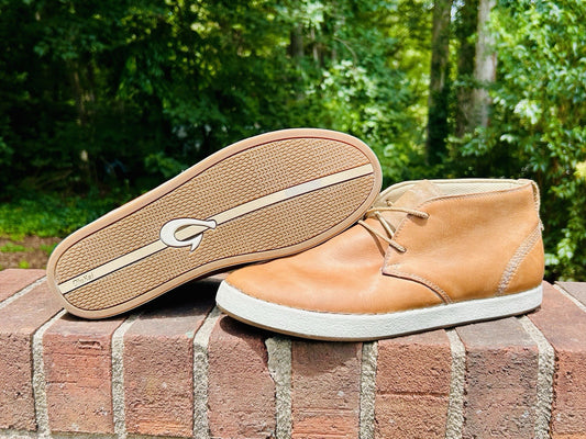 Olukai Papaku ‘Ili Men’s Waterproof Leather Chukka Boots Size 11.5 US