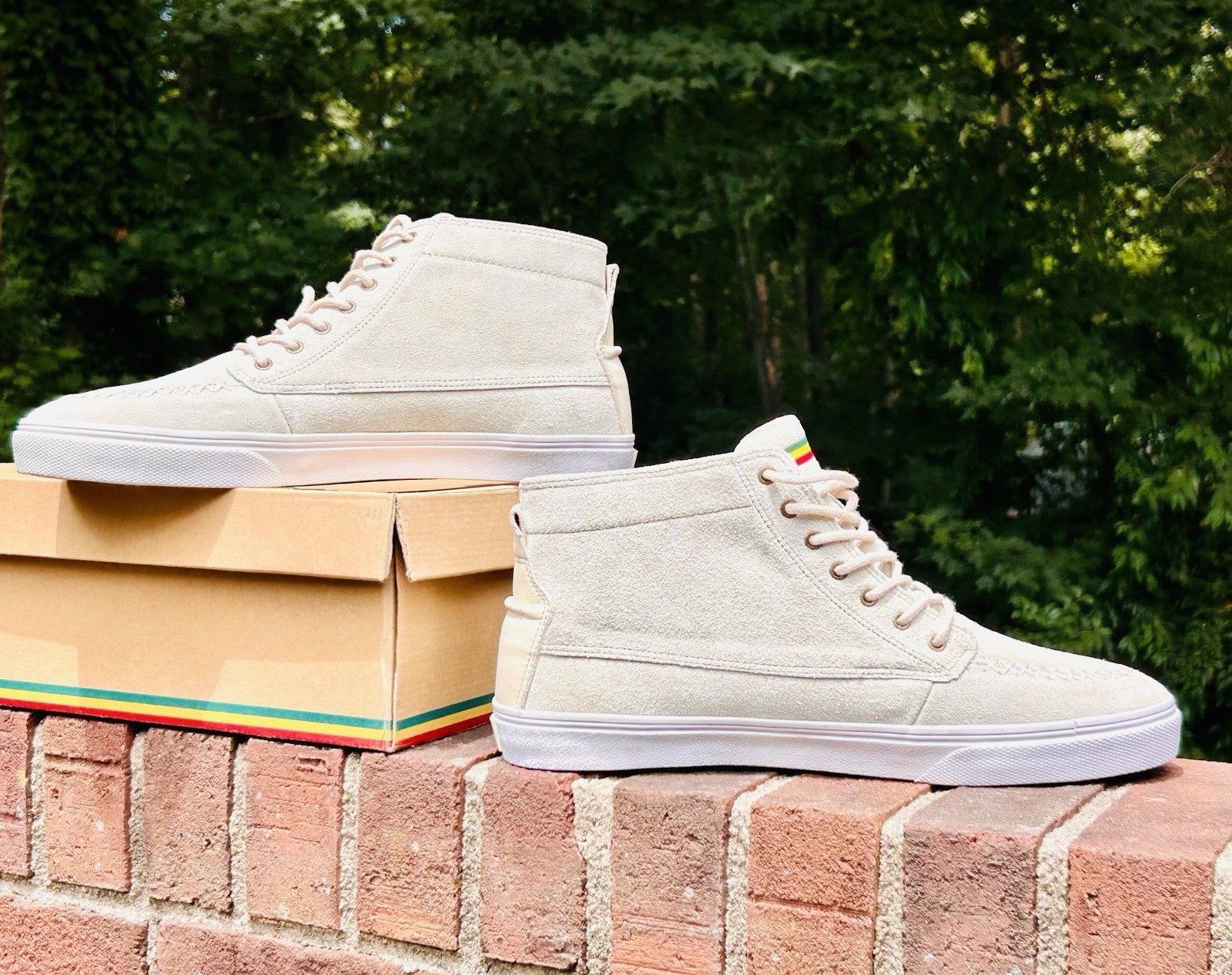 *NIB* RARE🔥 Bob Marley Legend Chukka Boots Moc Toe Tan Leather Sneakers Size 12