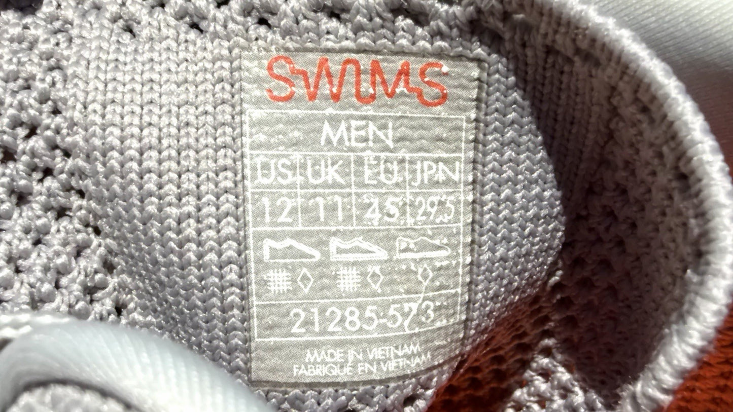 SWIMS Men’s Lightweight Breeze Tennis Sneakers Light Grey/ US 12 / Worn Once!!