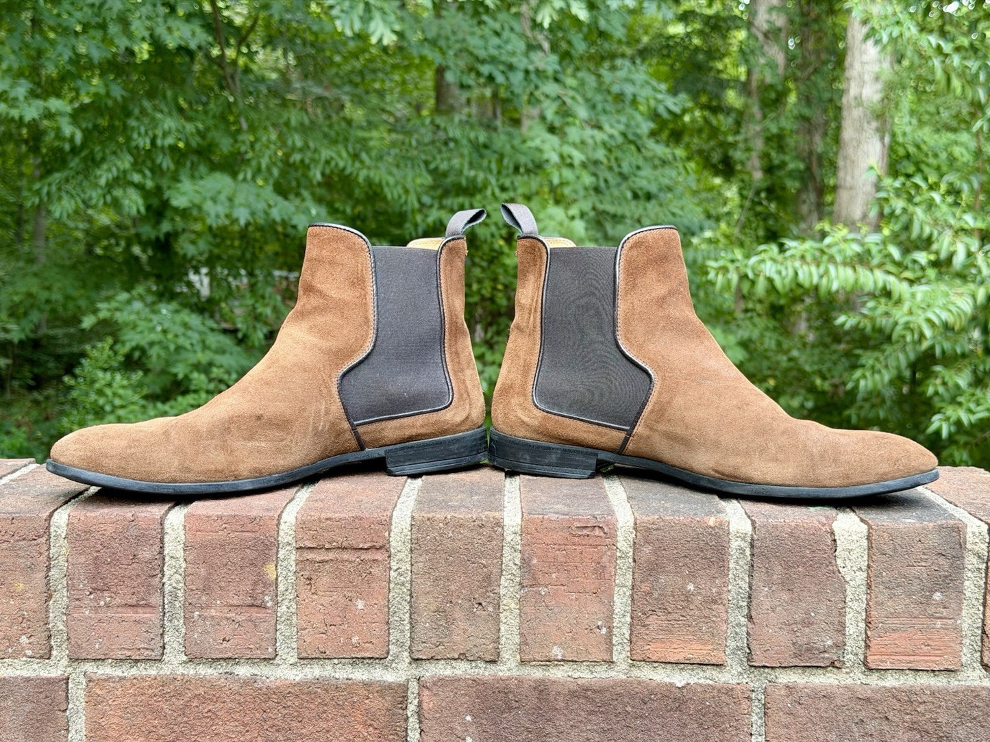 Harrys London Mark Chelsea Boots Suede Brown Mens Size 43.5 US 10.5  ($550+ New)