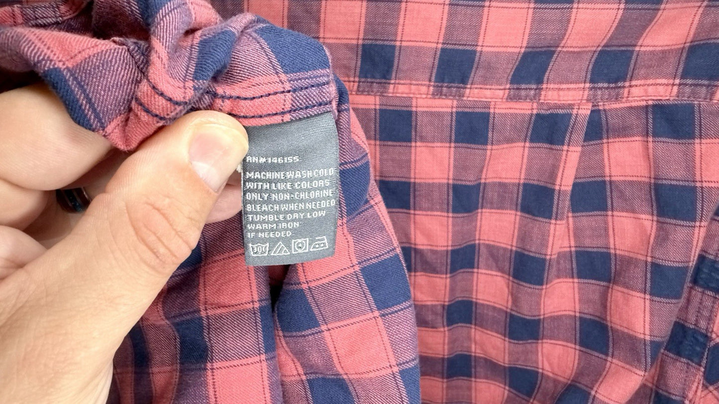 Fish Hippie Rumfront 2010 Collection Plaid Long Sleeve Button up Large Shirt