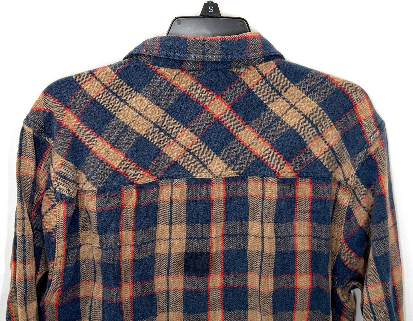 KAVU Men's Big Joe Flannel Shirt Large Plaid Cotton Corner Clay Size XXL