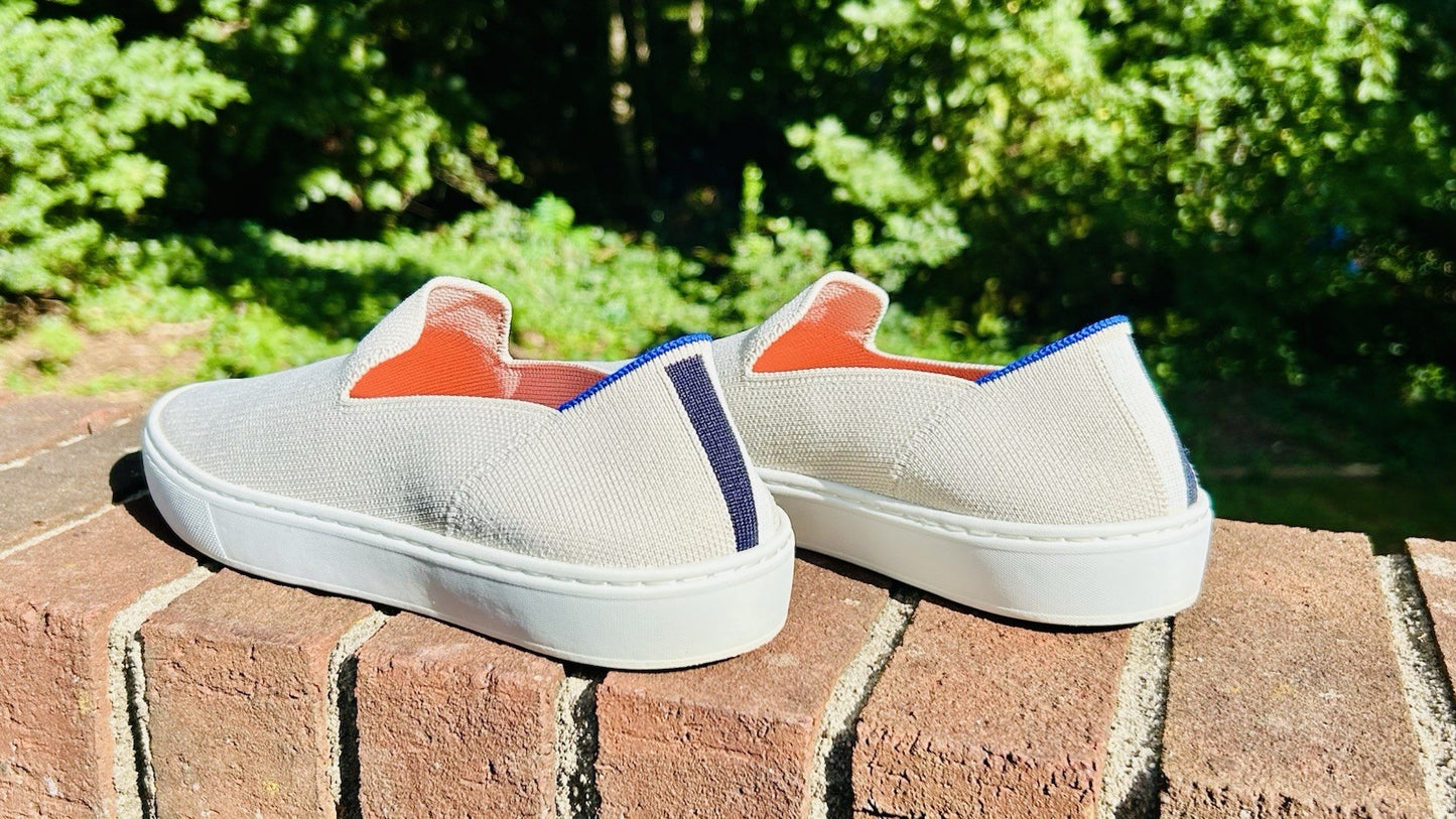 Rothys The Original Slip On Sneaker Sand Women’s Size 7.5 Comfort Shoes