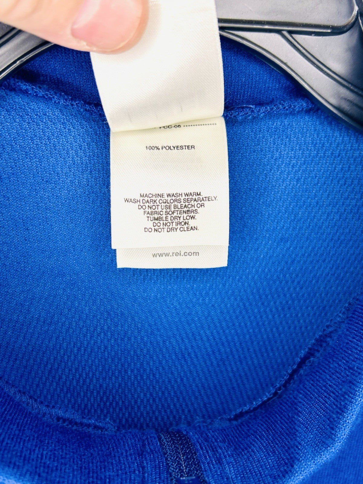 REI Co-op 1/4 Zip Pullover Sweatshirt Men's Large Blue Stretch Active Outdoor