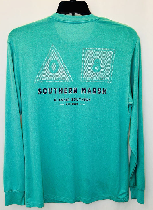 Southern Marsh FieldTec Featherlight Tee - Navigation - Mint - Men’s Medium M