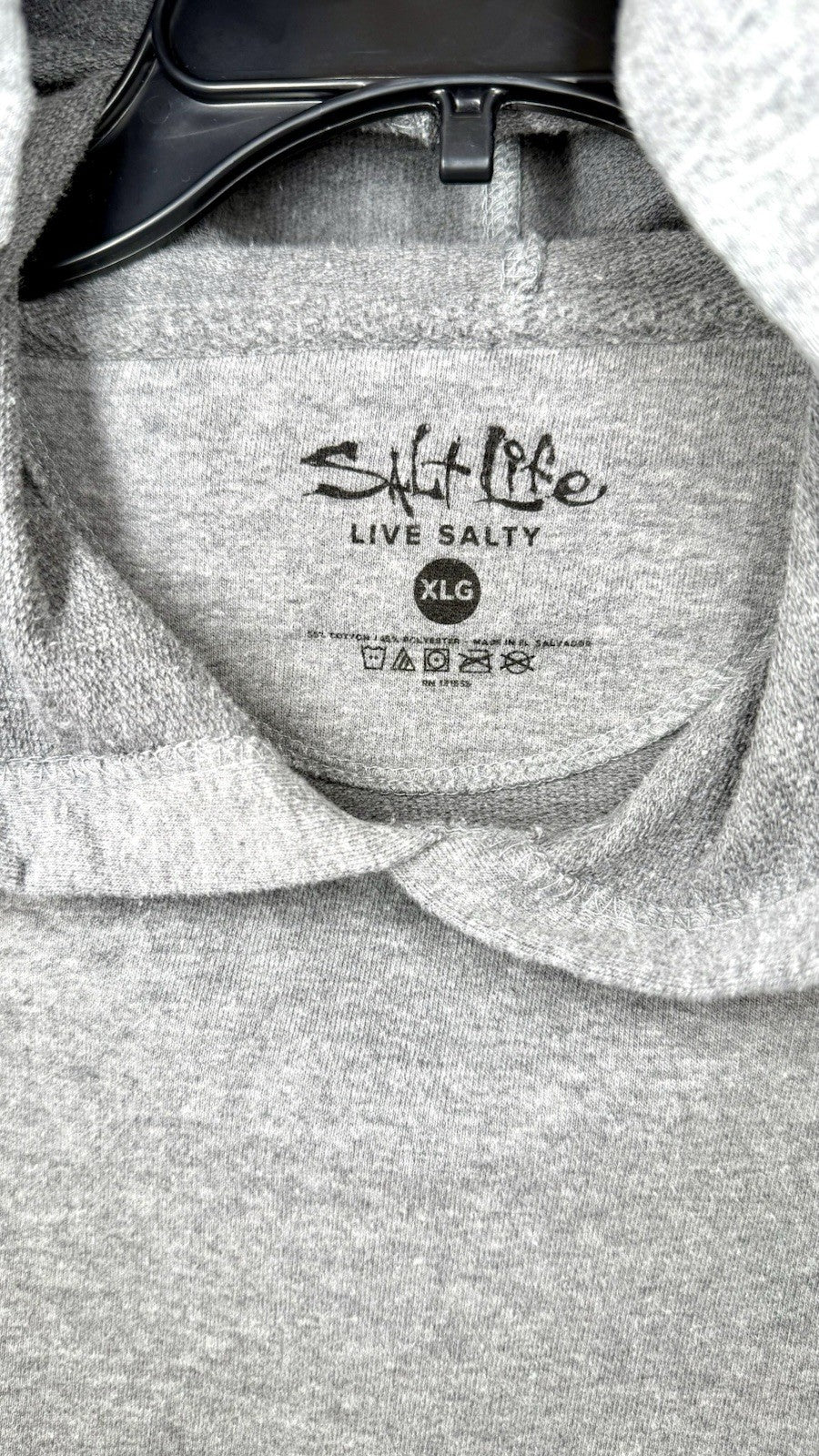 Salt Strong Adults Pullover Hoodie Front Pocket Size XL Lightweight