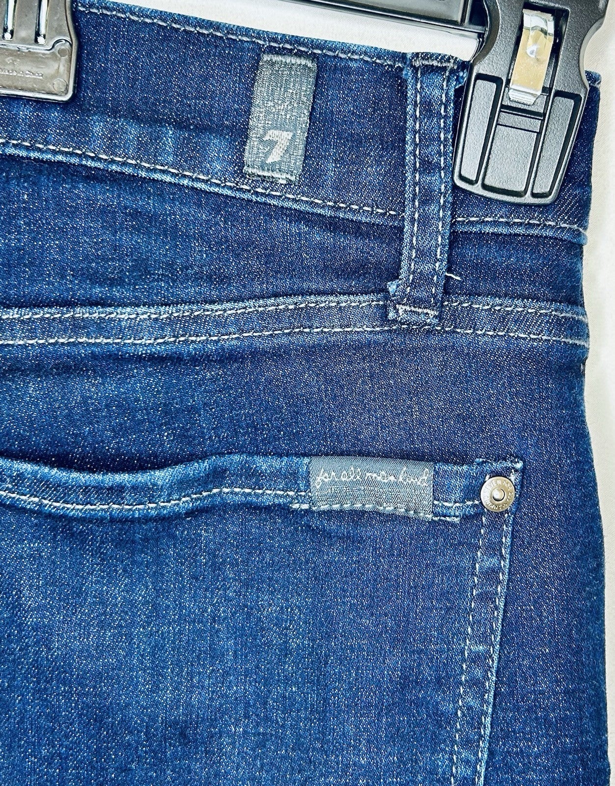 7 For All Mankind Slimmy 36’s Skinny Leg Dark Wash Men’s Size 36x32 ($198 New)