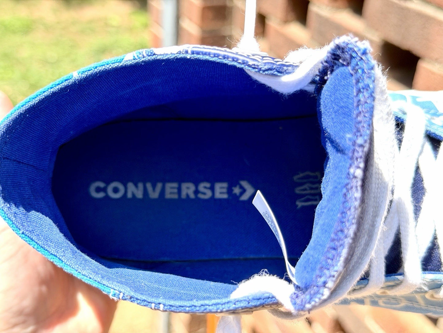 Converse UNT1TL3D Hi "Not A Chuck" University Blue Patchwork Men's Size 11.5