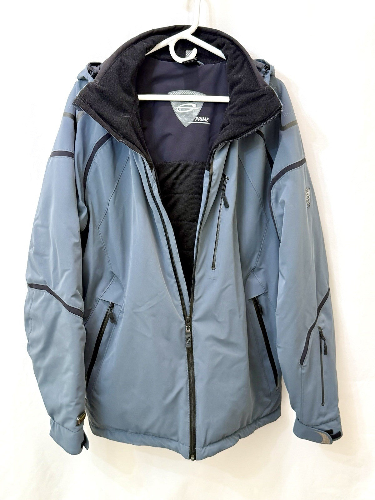 OBERMEYER PRIME Mens XL Ski Jacket RECCO HydroBlock Waterproof Slate Blue Coat