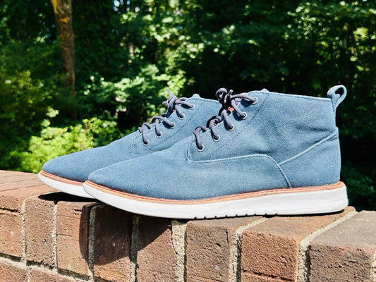 Ben Sherman Omega Casual Chukka | Men’s Sz 12 Blue Canvas Lace Up Chukkas Boots