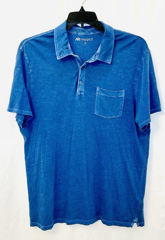 American Rag Cie | Sun Washed Polo Shirt | The Summit | Blue | Men’s Large