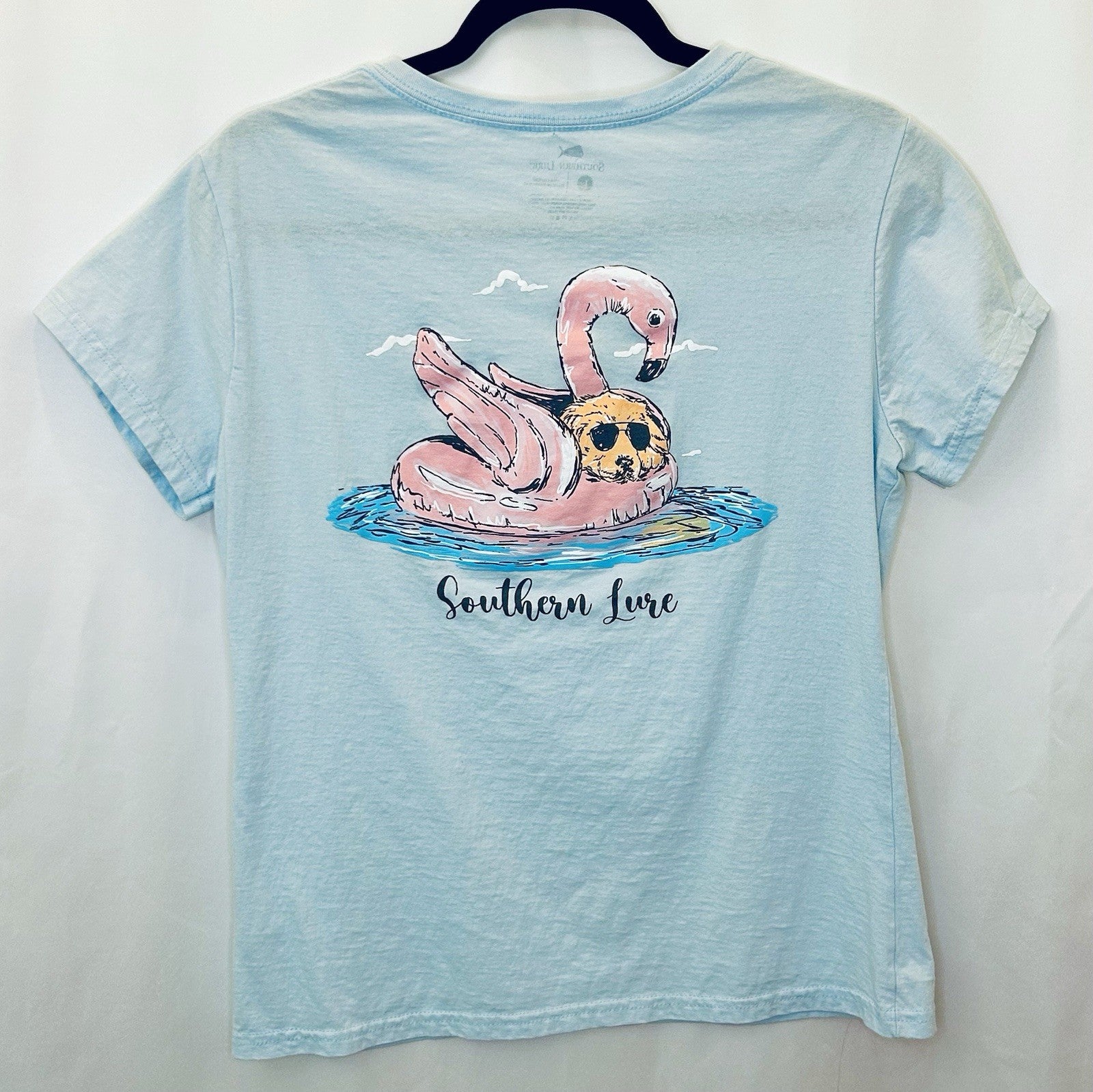 Southern Lure Women’s Graphic Print Fishing Beach T-Shirt Size Large