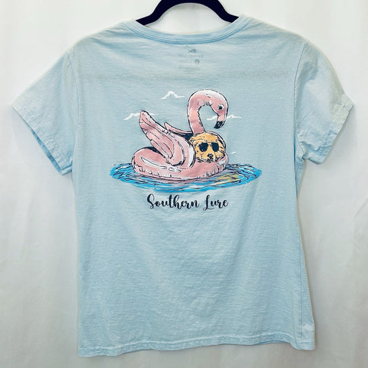Southern Lure Women’s Graphic Print Fishing Beach T-Shirt Size Large