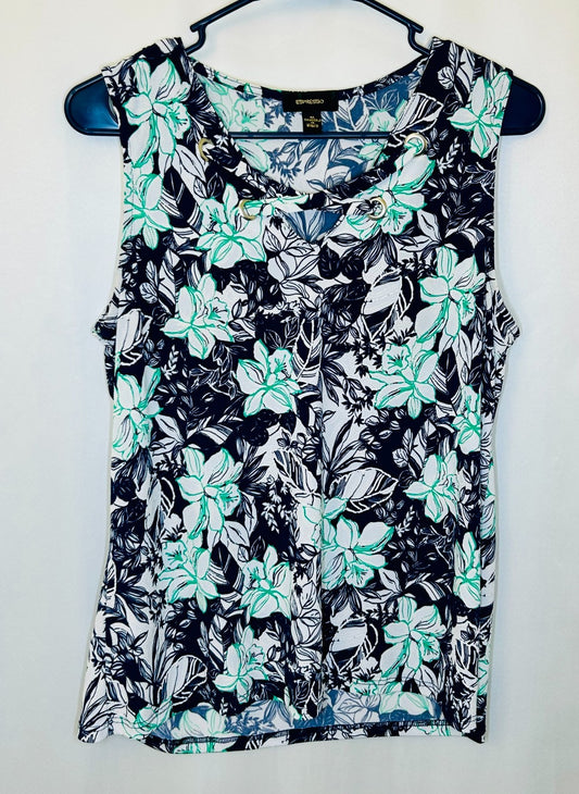 Espresso Los Angeles SZ Medium multicolor top Floral Green/Blue