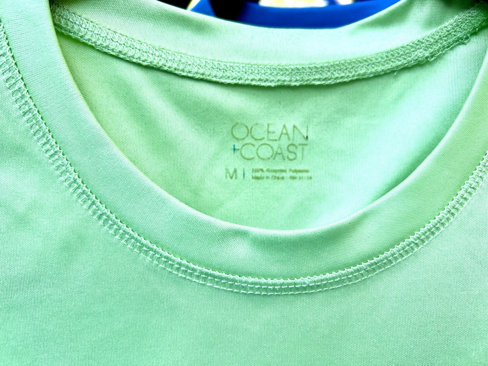 Ocean & Coast Lime Green Long Sleeve Performance Shirt - Men’s Medium 