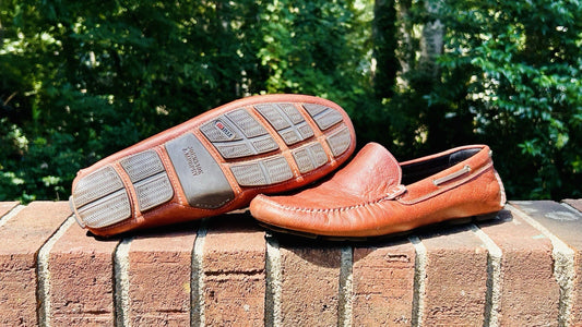 Johnson & Murphy Men’s 8M / Brown Leather Driving Loafers / J&M Flex / See Pics!