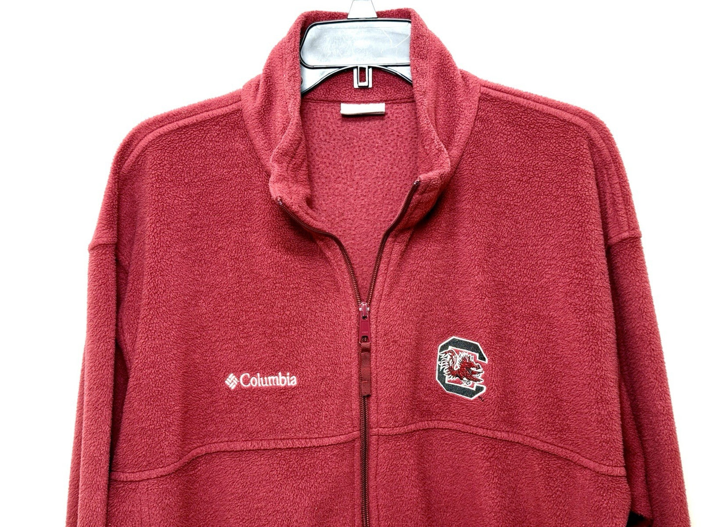 Vintage Columbia South Carolina Gamecocks Full Zip Fleece Jacket Red Men’s XL