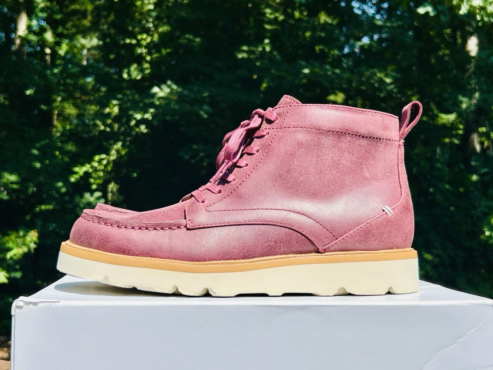 Label Go-To Moc Boot | Burgundy/Cloud Cream | Size M11 & W12.5