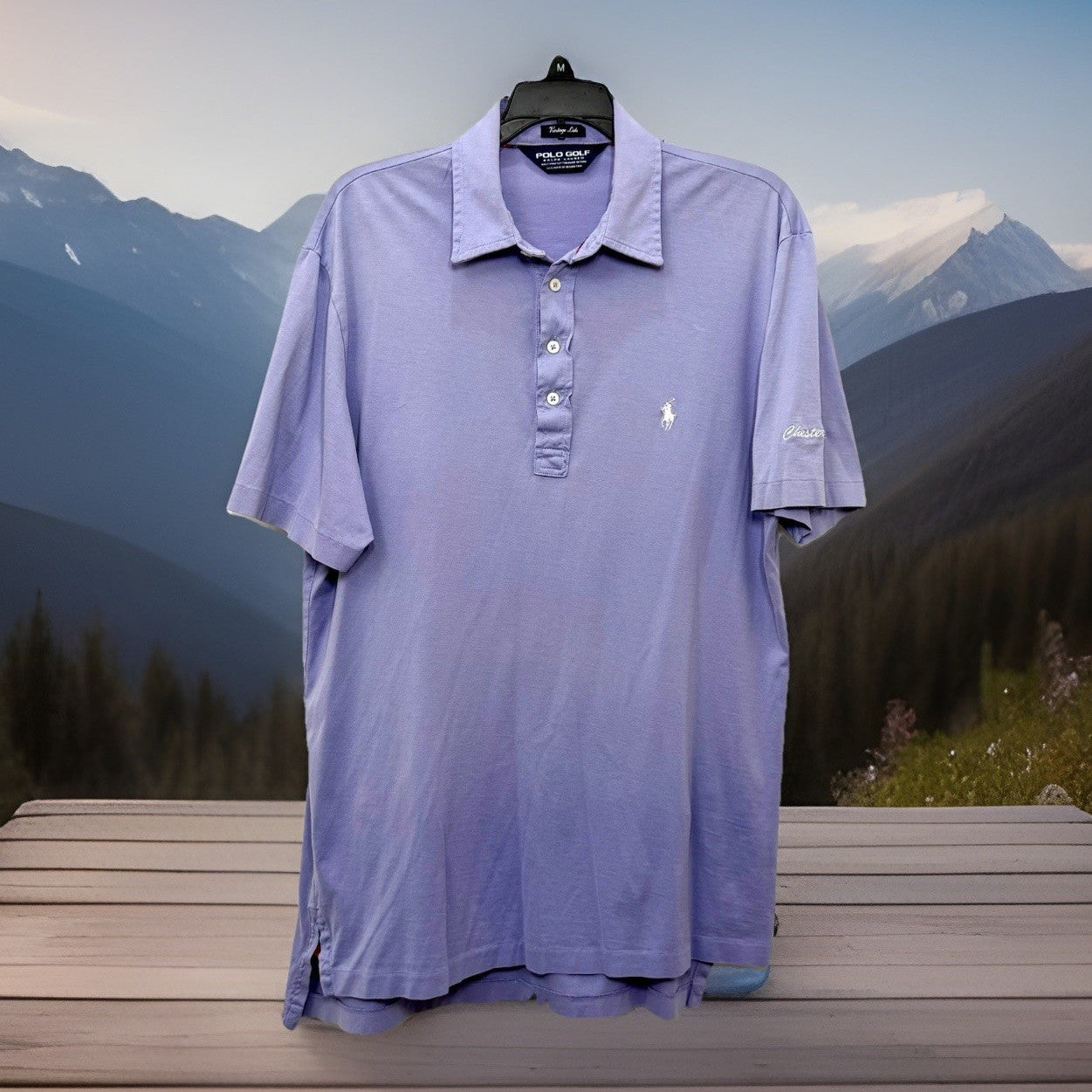 Polo Golf Ralph Lauren Lilac Polo Shirt Peru Pima Cotton Men’s Large
