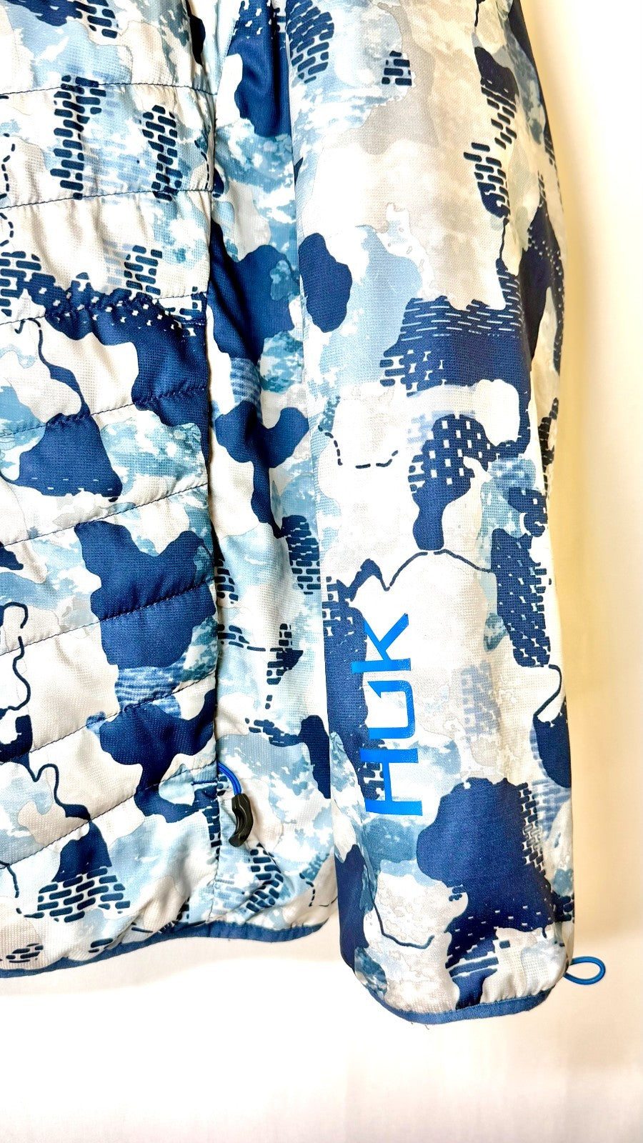 Huk Men's Icon X Puff Blue Camo Insulated Jacket / Size XL / $160 Retail