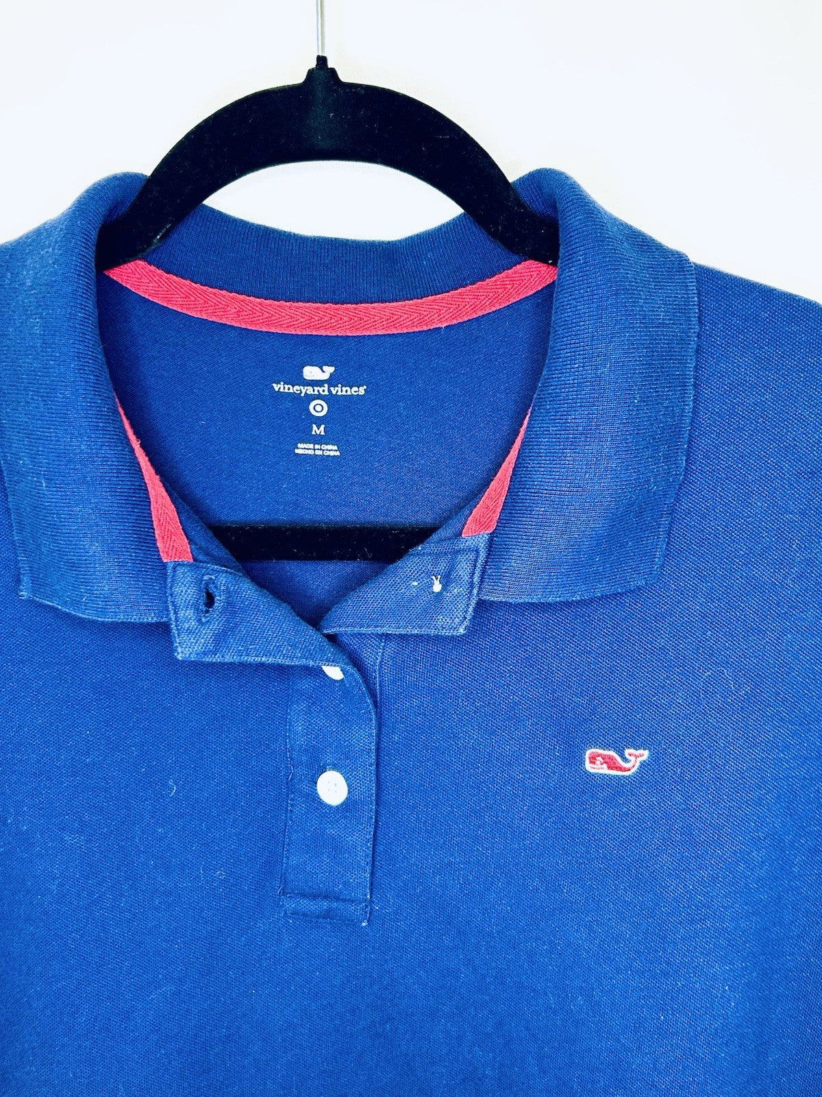 🐳 Vineyard Vines | Boys Polo | Youth Medium | Navy Blue