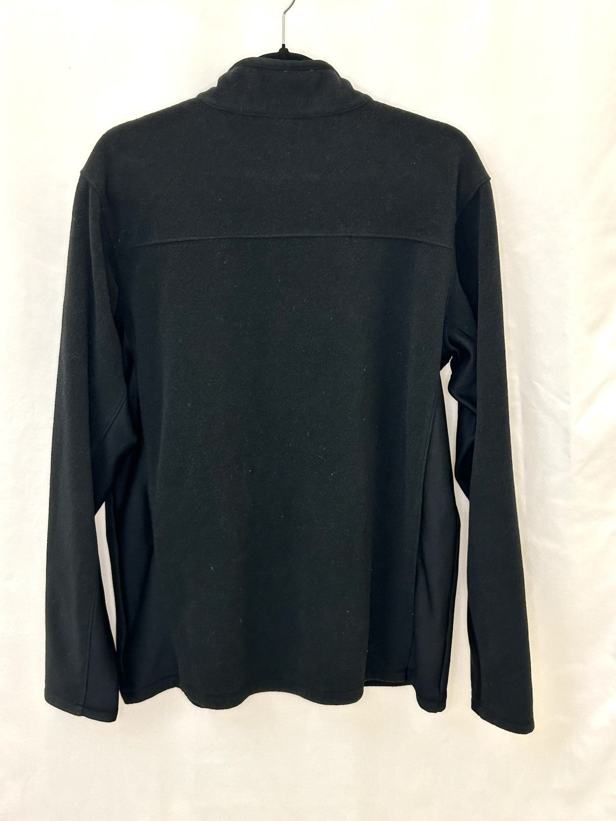 COLUMBIA MENS BLACK 1/4 Zip Fleece Jacket Size Large