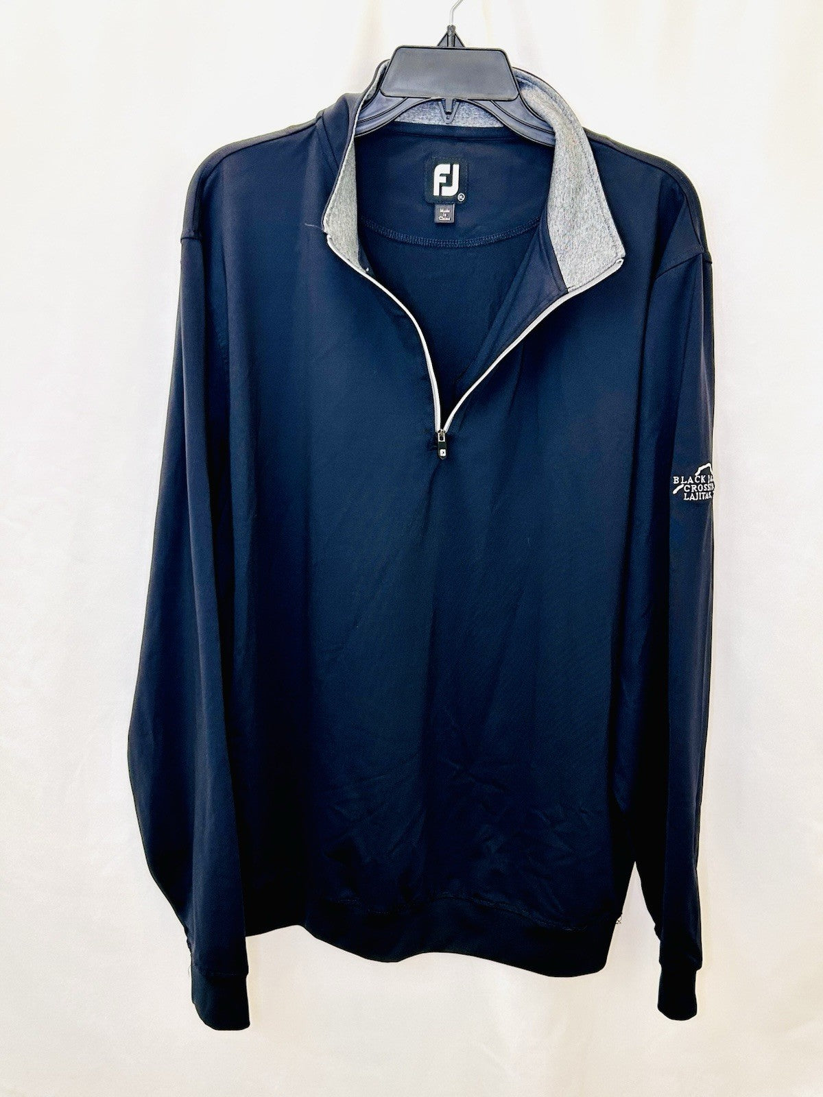 FootJoy Men's 1/4 Zip Golf Performance Pullover | Men’s XL | Black | Outdoors
