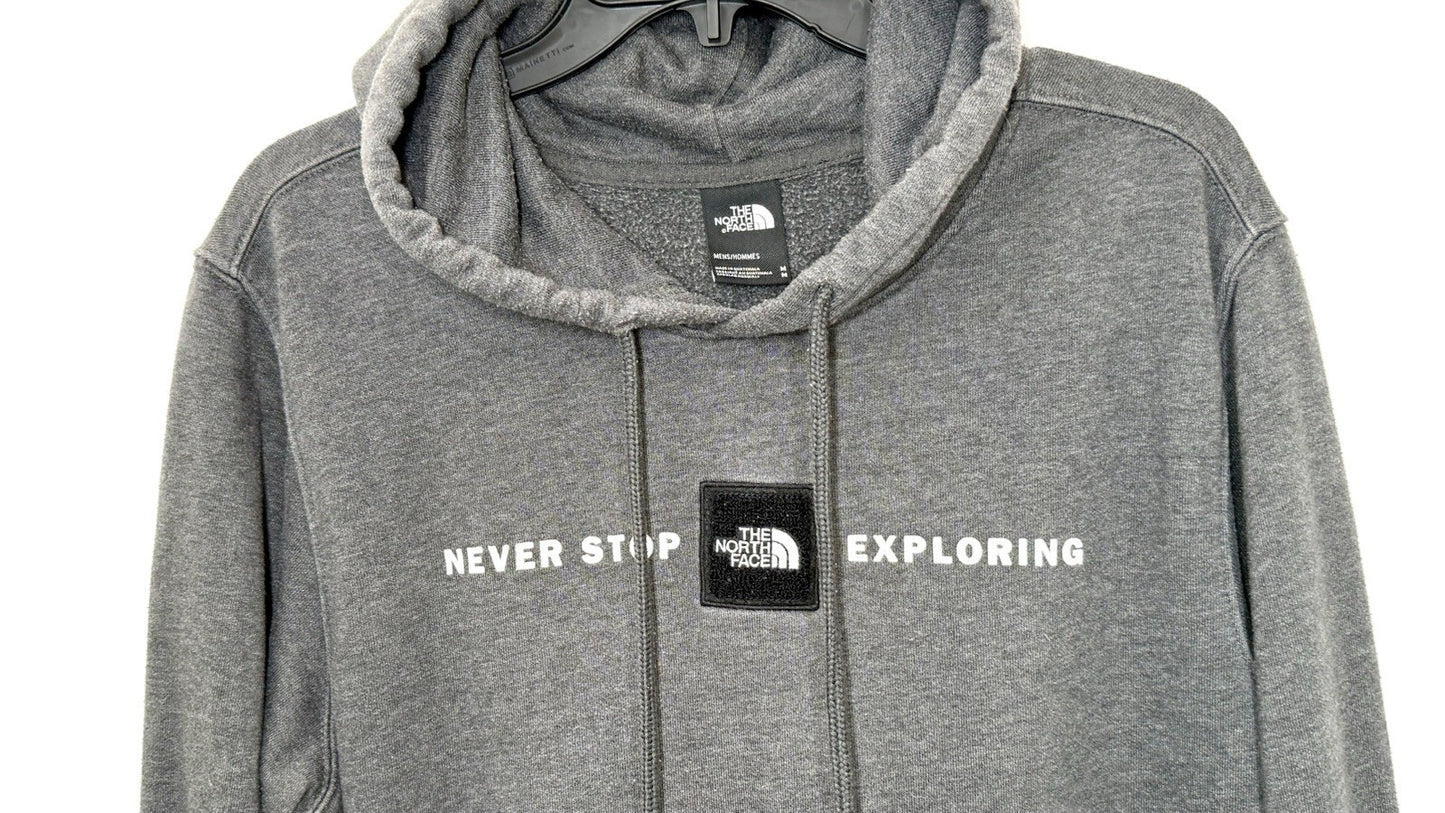 The North Face Hooded Sweater Men's Size Medium Pullover Hoodie Logo Black