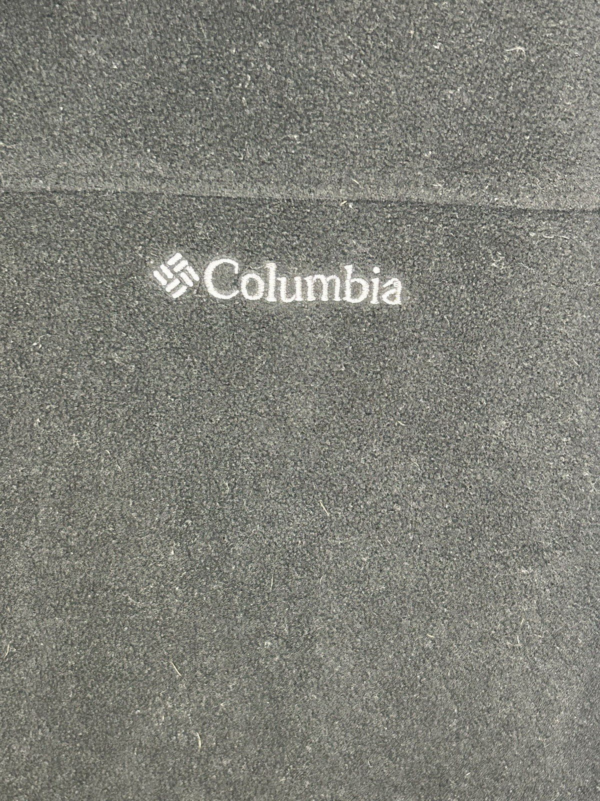 COLUMBIA MENS BLACK 1/4 Zip Fleece Jacket Size Large