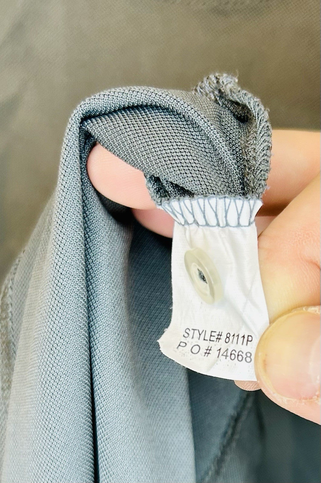 Men's Byron Nelson Basic Collared Solid Black  Polo Shirt Size Large