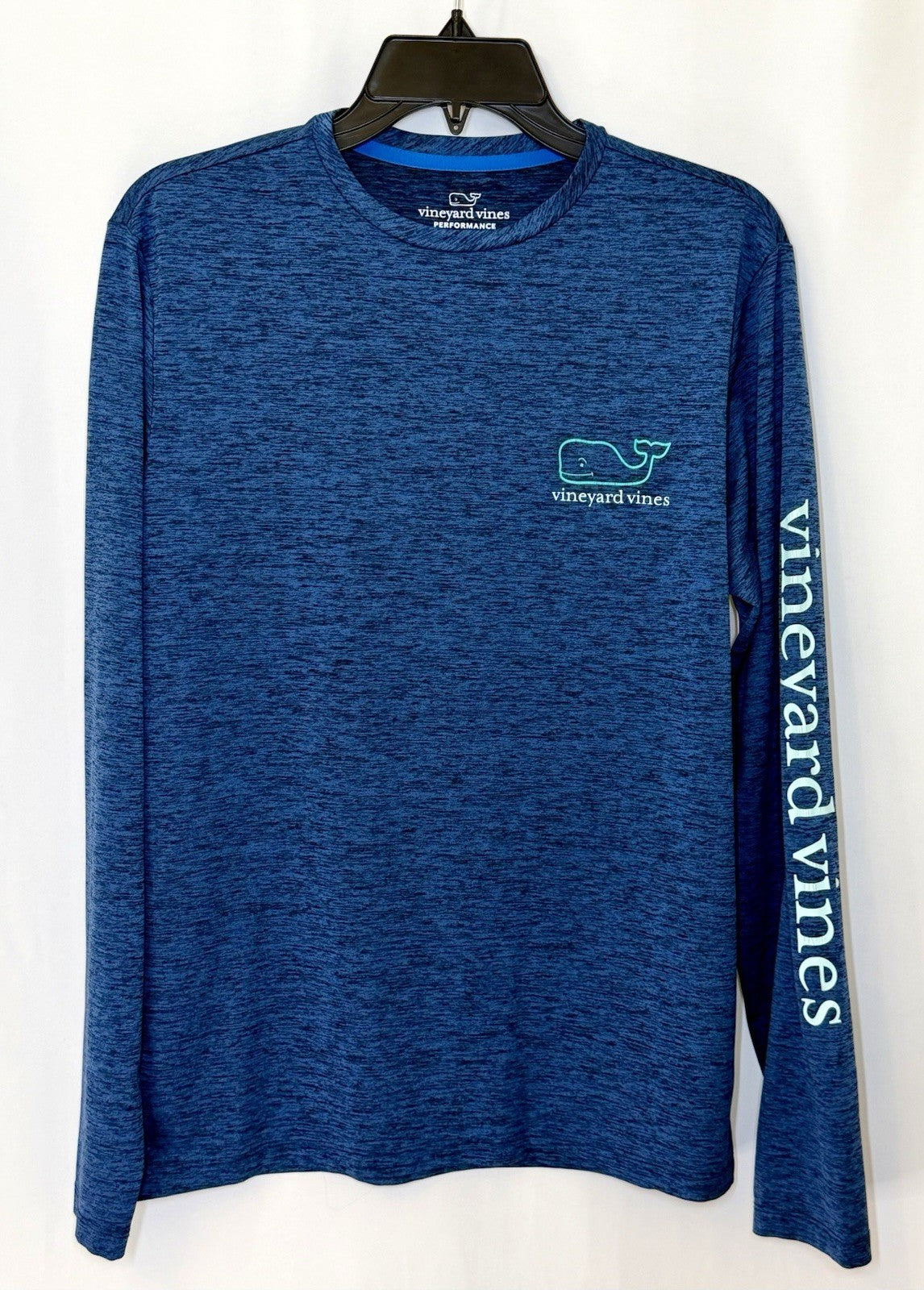 Vineyard Vines Performance Blue Athletic Long Sleeve Shirt - Men's XS