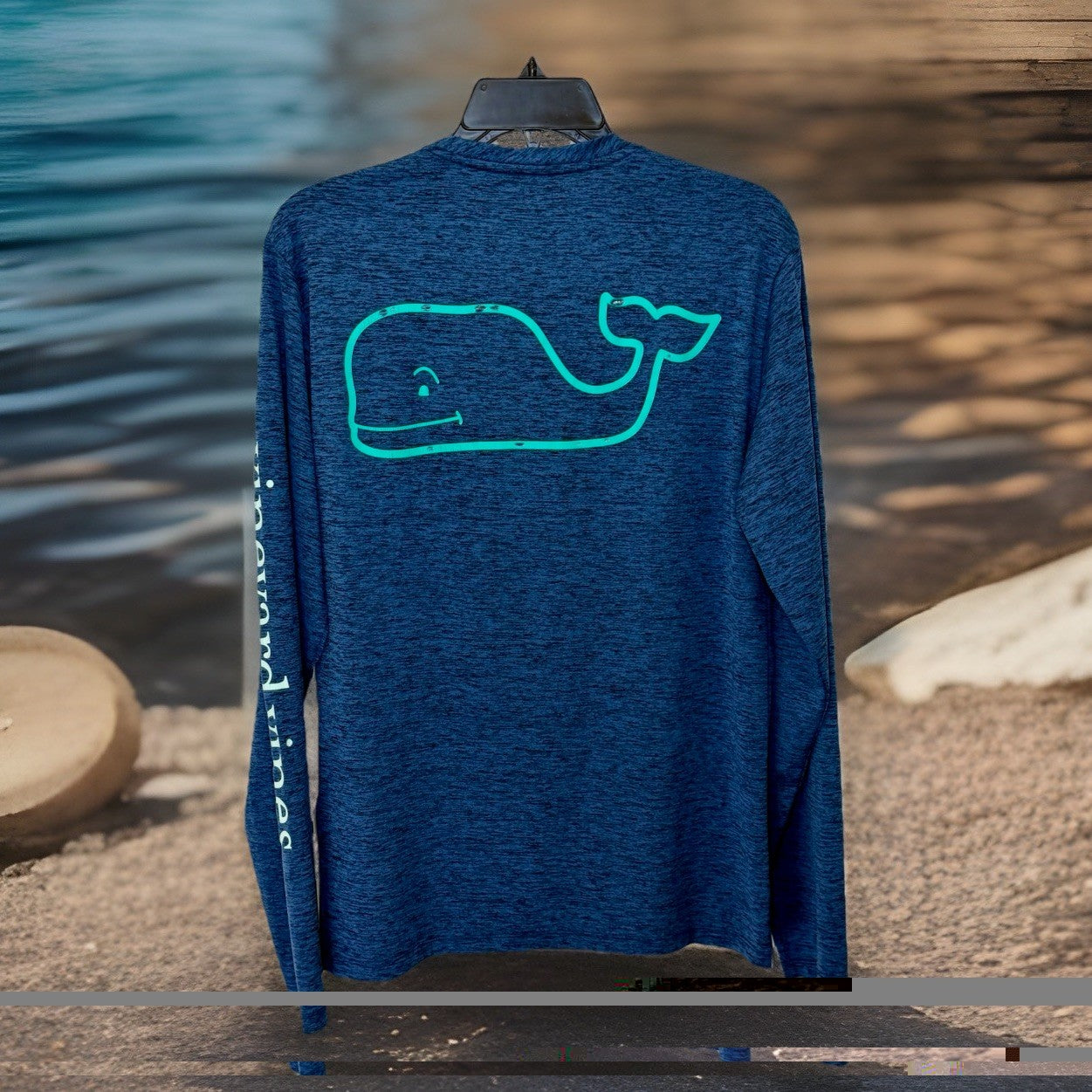 Vineyard Vines Performance Blue Athletic Long Sleeve Shirt - Men's XS